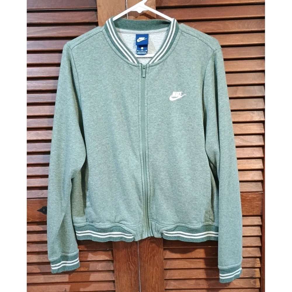 Nike Sportswear Varsity Women's Size‎ Xlarge Zip Fleece Track Jacket Green